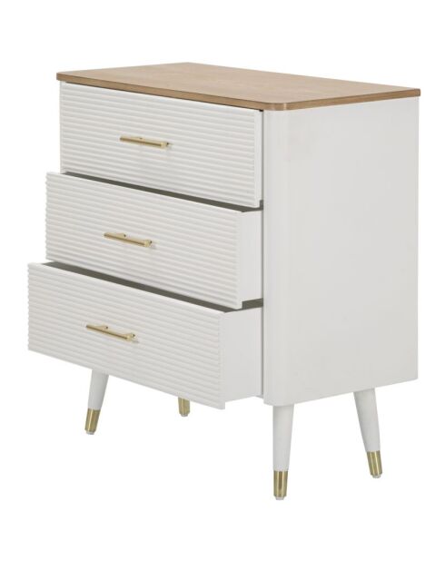 Commode Matera blanche - 78x37x80 cm