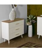 Commode Matera blanche - 78x37x80 cm