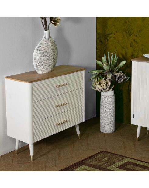 Commode Matera blanche - 78x37x80 cm