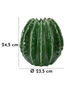 Vase Boule de Cactus vert - 23,5x24,5 cm