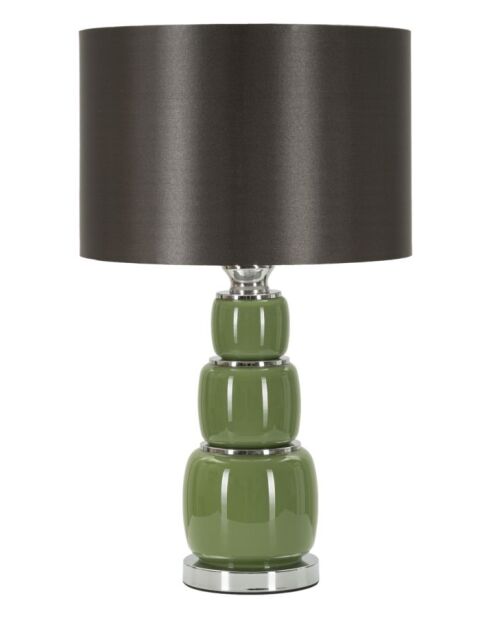 Lampe de table Eva Trois vert/noir - 32,5x55 cm