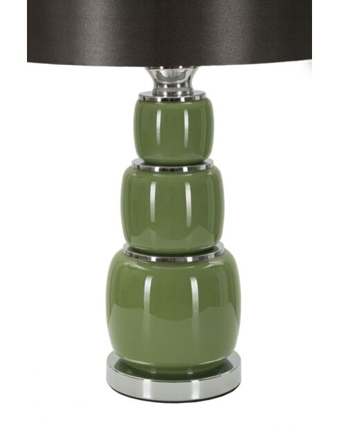 Lampe de table Eva Trois vert/noir - 32,5x55 cm