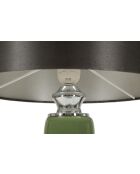 Lampe de table Eva Trois vert/noir - 32,5x55 cm