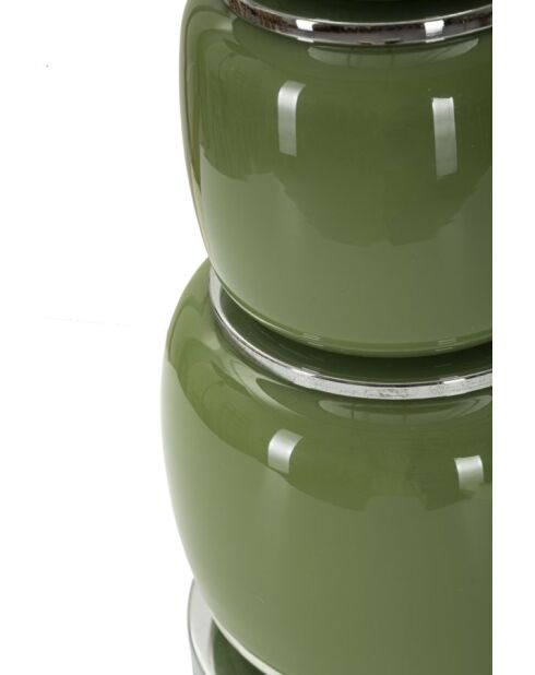 Lampe de table Eva Trois vert/noir - 32,5x55 cm