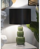 Lampe de table Eva Trois vert/noir - 32,5x55 cm