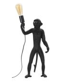 Lampe de table Monkey noire - 26x34x55 cm