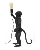 Lampe de table Monkey noire - 26x34x55 cm