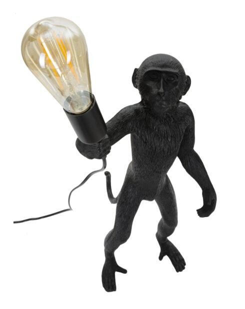 Lampe de table Monkey noire - 26x34x55 cm