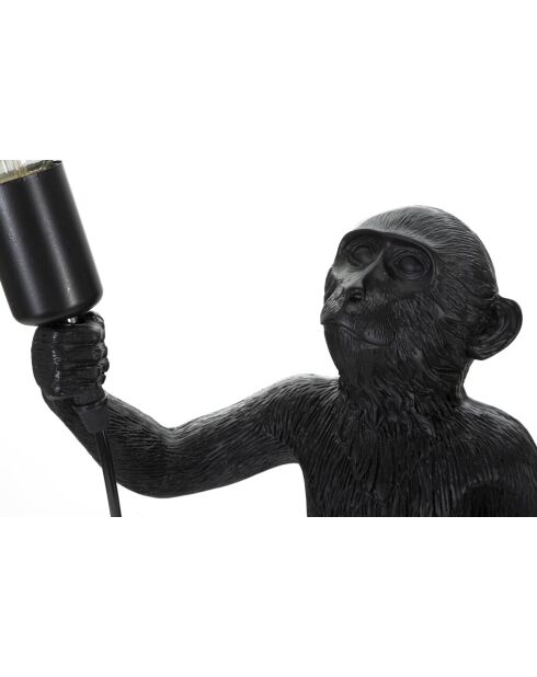 Lampe de table Monkey noire - 26x34x55 cm
