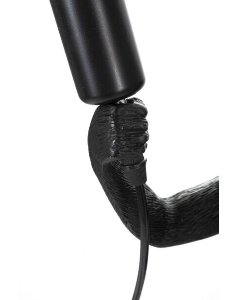 Lampe de table Monkey noire - 26x34x55 cm