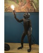 Lampe de table Monkey noire - 26x34x55 cm