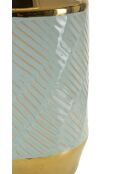 Lampe de table Cape Town bleu/doré - 30x47 cm