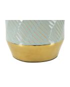 Lampe de table Cape Town bleu/doré - 30x47 cm