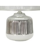 Lampe de table Lucina blanc/argenté - 20x29 cm