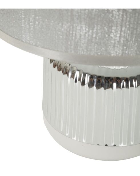 Lampe de table Lucina blanc/argenté - 20x29 cm