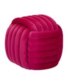 Softy Fuchsia fluwelen poef - 45x45x45 cm