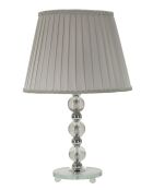 Lampe de table Tolly argentée - 30x48 cm