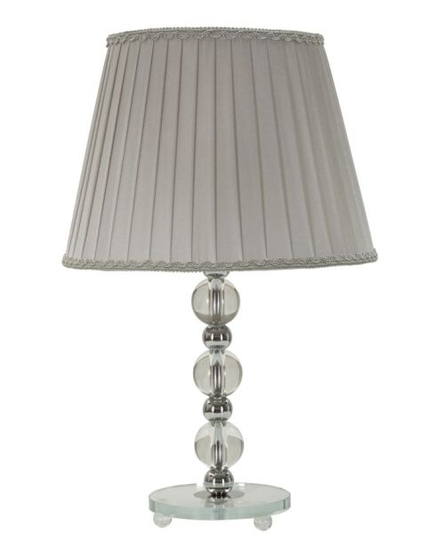 Lampe de table Tolly argentée - 30x48 cm