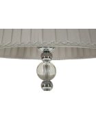 Lampe de table Tolly argentée - 30x48 cm