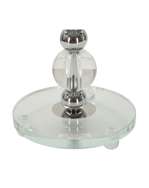 Lampe de table Tolly argentée - 30x48 cm