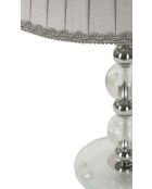 Lampe de table Tolly argentée - 30x48 cm