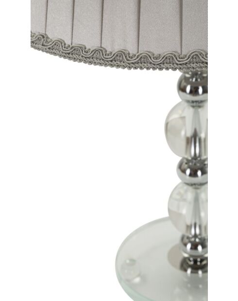 Lampe de table Tolly argentée - 30x48 cm