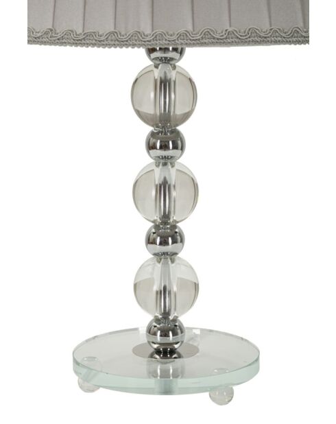 Lampe de table Tolly argentée - 30x48 cm