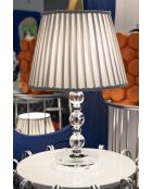 Lampe de table Tolly argentée - 30x48 cm