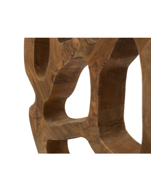 Scultura Lubang in teak marrone - 25x10x38 cm