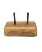 Scultura Lubang in teak marrone - 25x10x38 cm