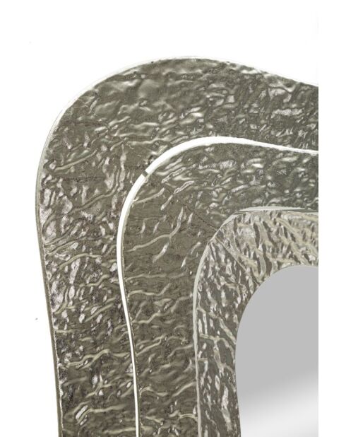 Specchio da parete Aury Square Silver - 74x7x79 cm