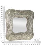 Specchio da parete Aury Square Silver - 74x7x79 cm
