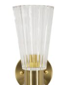 Applique Murale Prague dorée - 11x16x40 cm