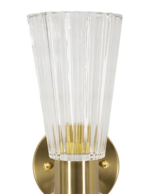 Applique Murale Prague dorée - 11x16x40 cm