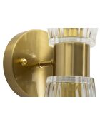 Applique Murale Prague dorée - 11x16x40 cm