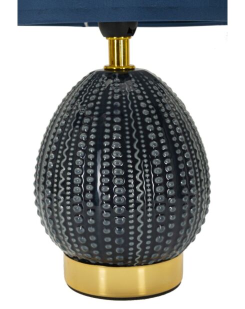 Lampe de table Flavi Bleue - 15x30,5 cm