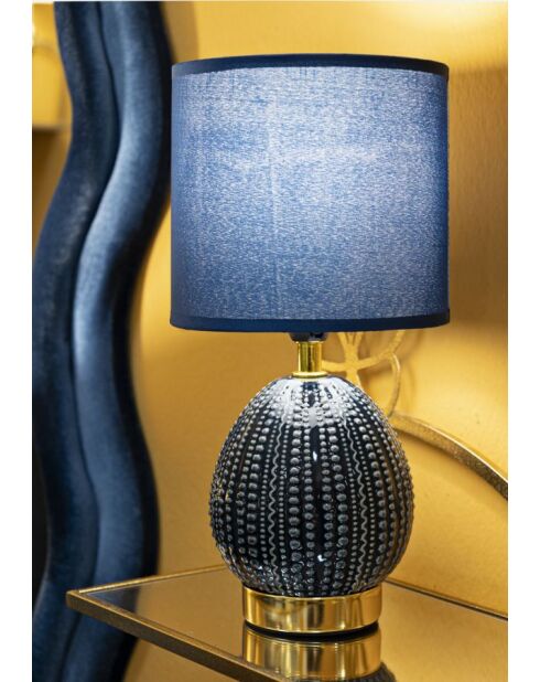 Lampe de table Flavi Bleue - 15x30,5 cm