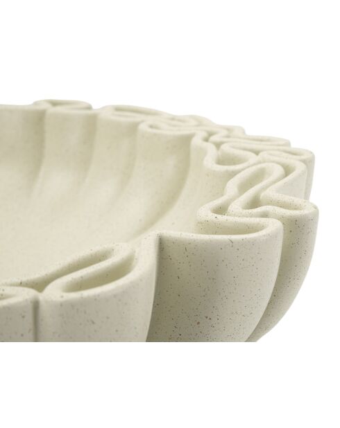 Plateau Stons crème - 30,5x29x7,5 cm