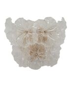 Applique Murale Ibiscus transparente - 33x17x28 cm