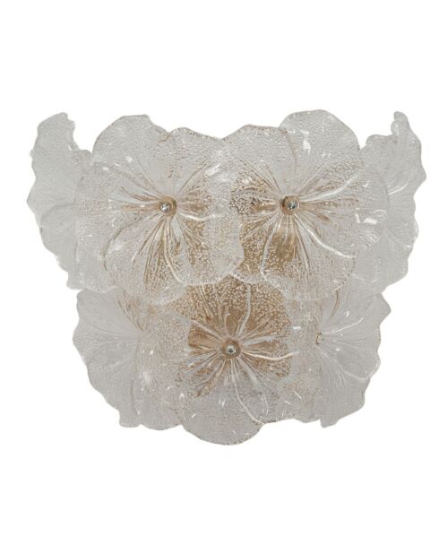 Applique Murale Ibiscus transparente - 33x17x28 cm