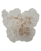 Applique Murale Ibiscus transparente - 33x17x28 cm