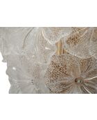 Applique Murale Ibiscus transparente - 33x17x28 cm