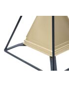 Decorazione piramidale dorata - 15x15x21 cm