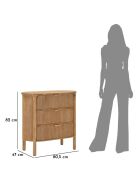 Commode Gothenburg brune - 80,5x47x82 cm