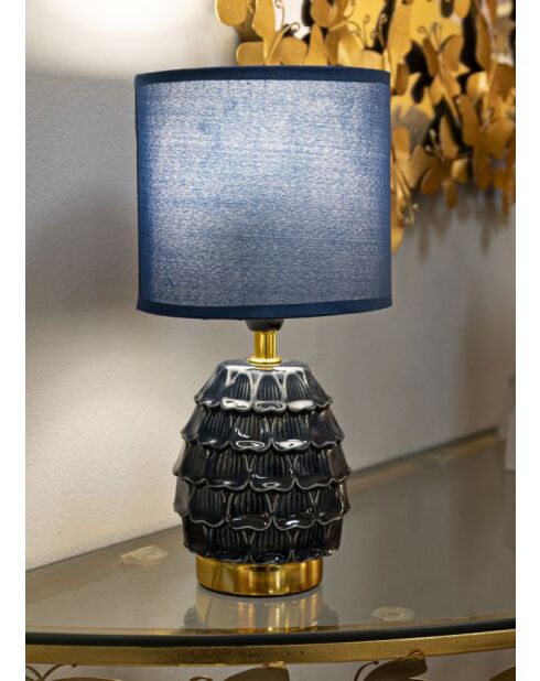 Lampe de table Badside Pigny Bleue - 15x30,5 cm