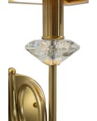 Applique Murale Salzburg dorée - 18x24x40 cm