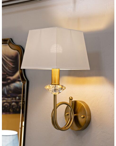 Applique Murale Salzburg dorée - 18x24x40 cm