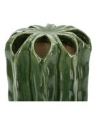 Vase Cactus multi trous vert - 11,5x23,5 cm