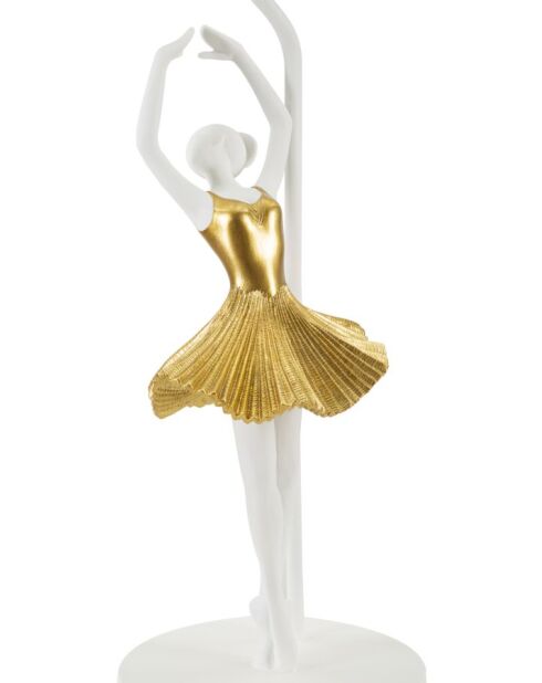 Lampe de table Danseuse doré/blanc - 28x64 cm