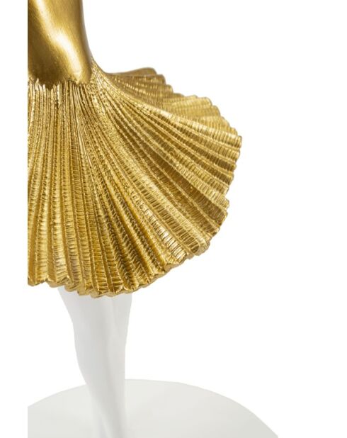 Lampe de table Danseuse doré/blanc - 28x64 cm